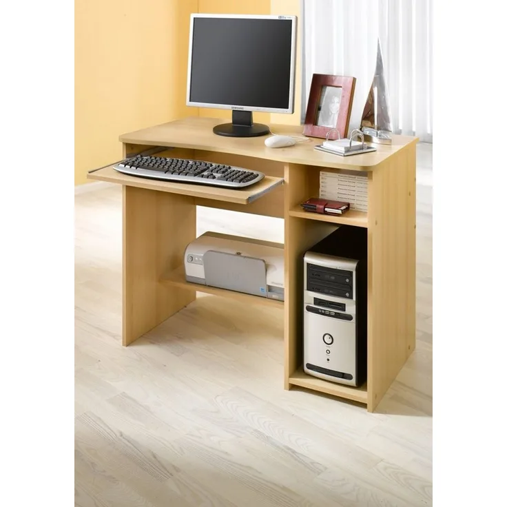 Computertisch, PC-Tisch buche, ca. 91 cm