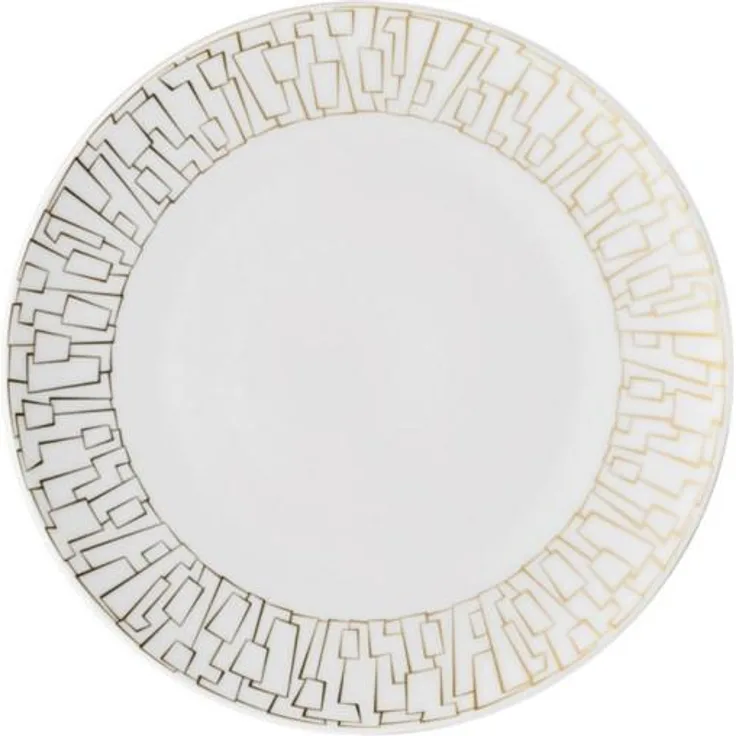 Frühstücksteller 22 cm TAC Gropius Skin Gold Rosenthal Studio Line Frühstücksteller, Spülmaschinengeeignet