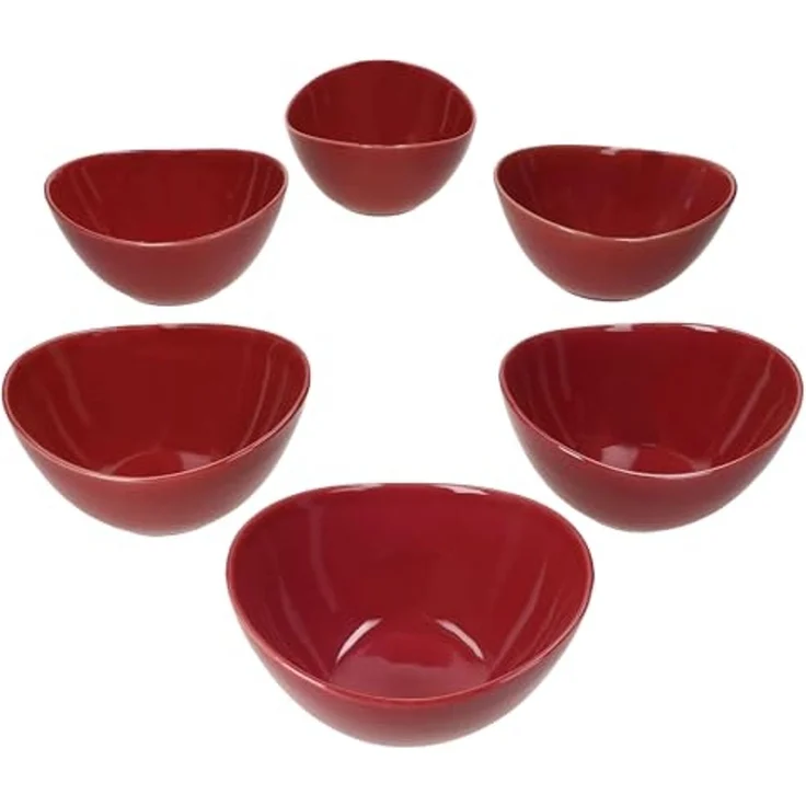 MÄSER Müslischale Mäser 6x Natural Müsli-Schale 400ml Steingut 6 Personen, Steingut – Bild 2