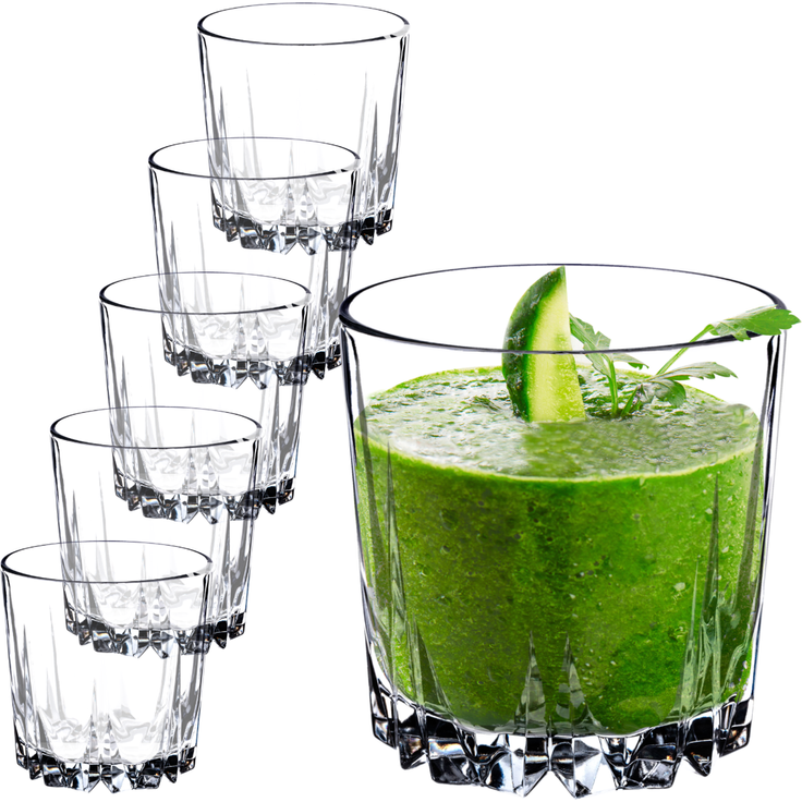 KADAX 6er-Set Gläser für Getränke, Wasser und Getränke, 300 ml