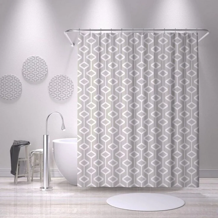 M&W DAS DESIGN Duschvorhang Shower curtains Anti schimmel Waschbar 180x200cm – Bild 1