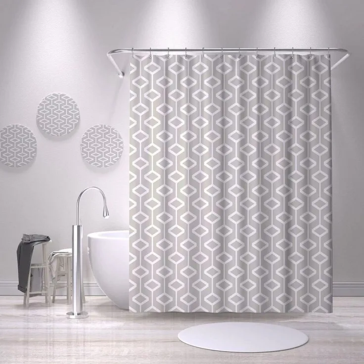 M&W DAS DESIGN Duschvorhang Shower curtains Anti schimmel Waschbar 180x200cm
