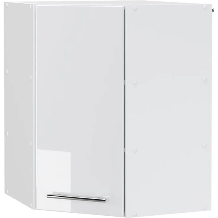 Eckhängeschrank Fame-Line Weiß Hochglanz 57 cm Vicco