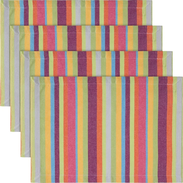 REDBEST Platzset Tischset 4er-Pack, Baumwolle Streifen – Bild 1