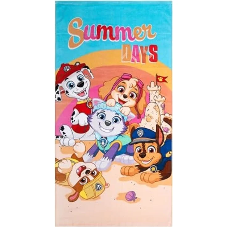 United Labels® Strandtücher Paw Patrol - Summer Days - Badetuch, 140 x 70 cm – Bild 1