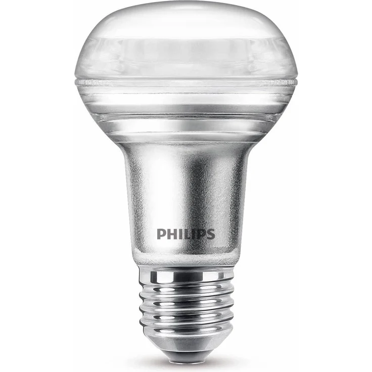 Philips LED Classic E27 Lampe, 40 W, Reflektor, R63, silber, warmweiß, 1 Stück (1er Pack) – Bild 3