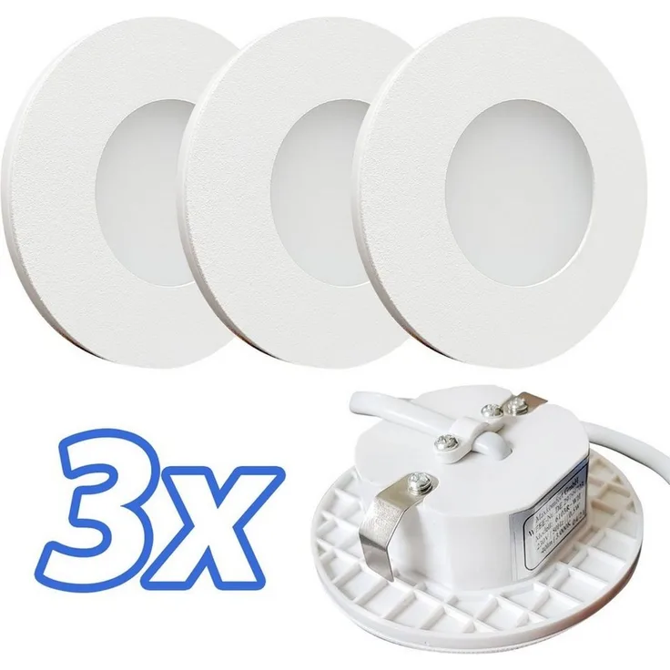 Maxkomfort LED Wandstrahler 6103, LED fest integriert, Warmweiß, 3000K, Treppenbeleuchtung