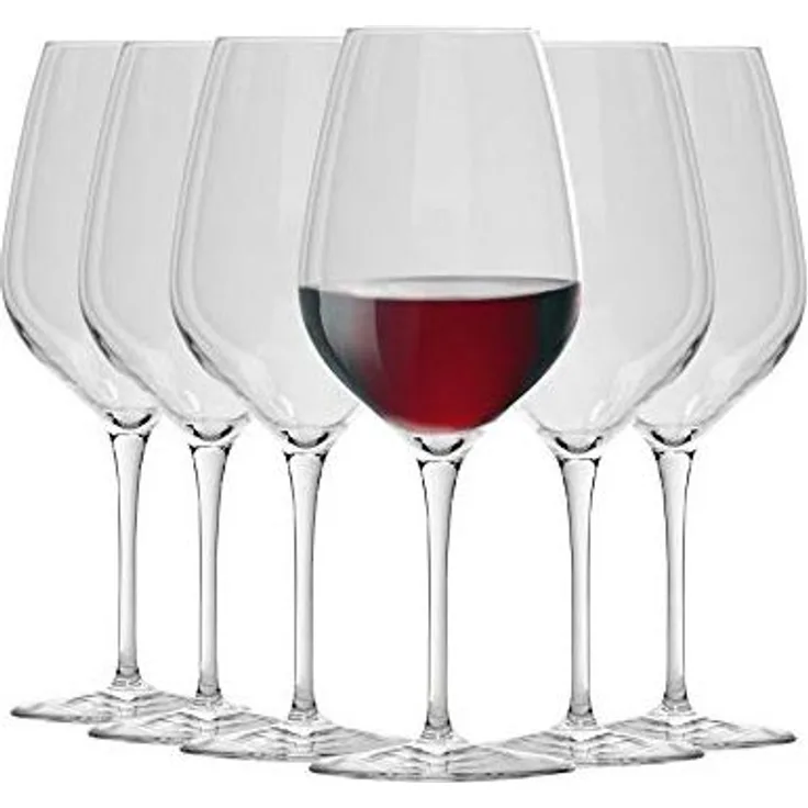 Bormioli Rocco 365742GRP021990 InAlto Tre Sensi Weinglas, groß, 6 Stück, transparent