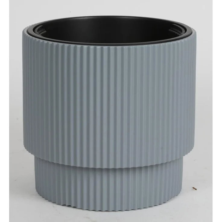 3x Übertopf Milly 30cm Rillen Pflanztöpfe Blumenkübel Kräutergefäße Dekoration – Bild 1