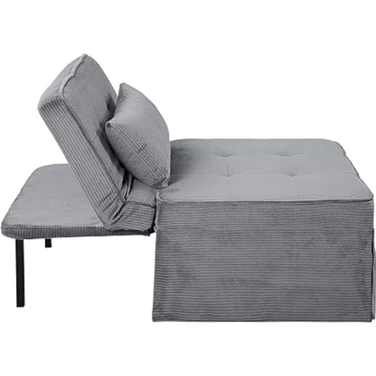 ATLANTIC home collection Schlafsofa Finn, wandelbar zum Loungesessel, Relaxliege und Gästebett, inkl. Kissen – Bild 7