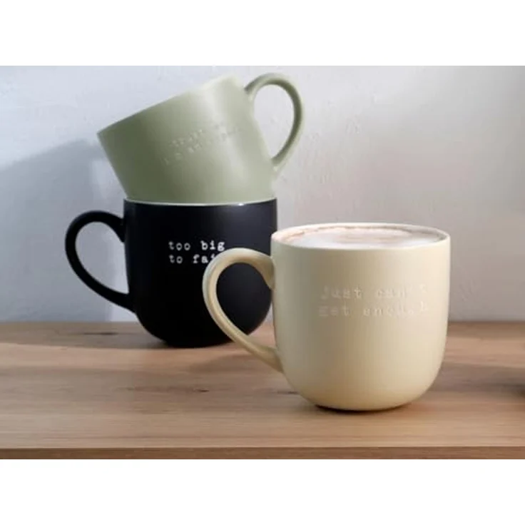 ASA SELECTION Becher hey! Henkelbecher too big to fail 0,6l, New Bone China – Bild 2
