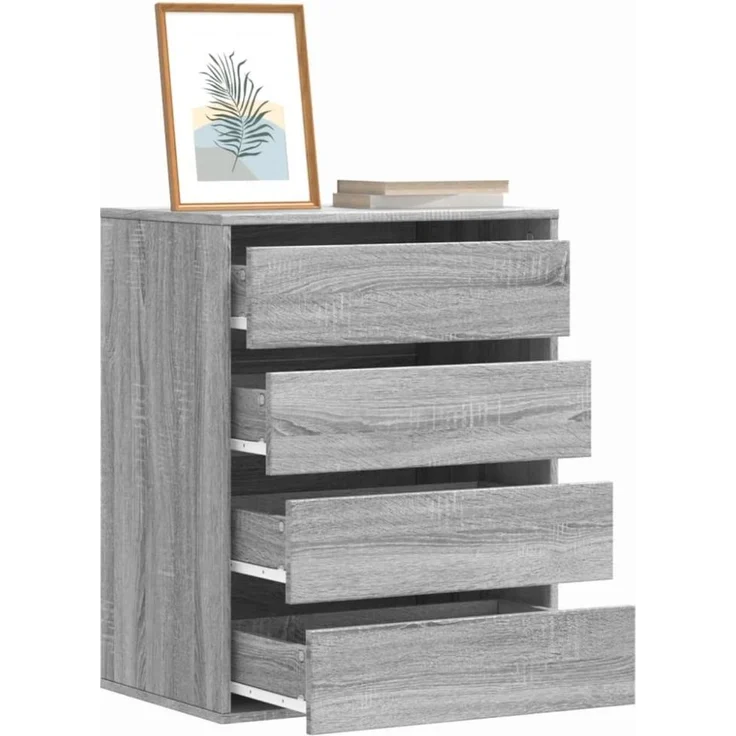 vidaXL Kommode Grau Sonoma 60x41x76 cm Holzwerkstoff 852875 – Bild 1