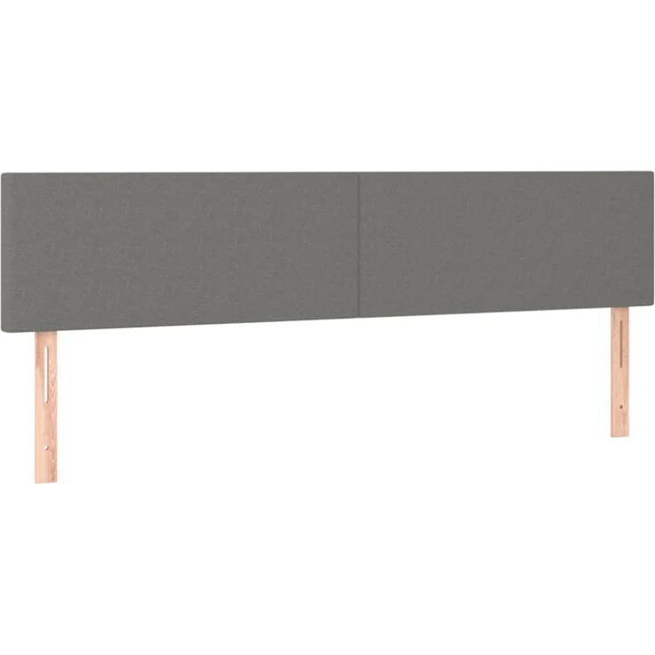 vidaXL Kopfteile 2 Stk. Dunkelgrau 90x5x78/88 cm Stoff 345825 – Bild 4