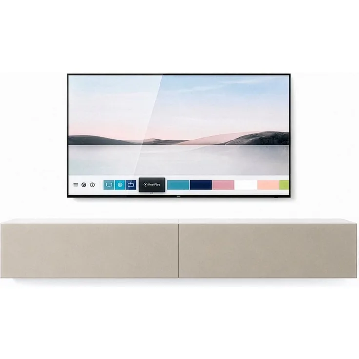 InnoFurn TV-Board Vela hängender Lowboard (2x hängender Fernsehschrank), Sanftes Öffnen, Made in Germany, Modernes Design