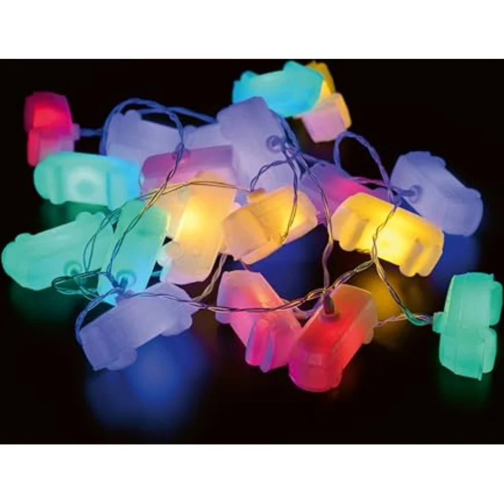 BRISA VW Collection - Volkswagen 3D Batterie Lichter-Kette Garten-Beleuchtung-Partylicht T1 Bulli Bus Design (Innen/3 m/LED/Classic Bus/Bunt) – Bild 2