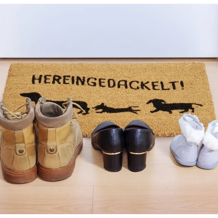 Fußmatte Kokos "Hereingedackelt" 10032749 – Bild 5