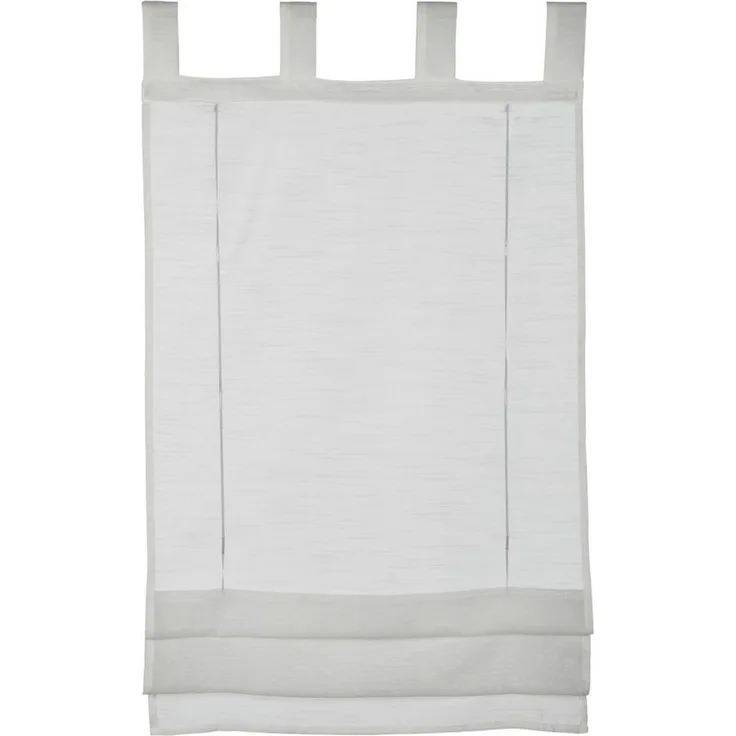 GARDINIA Raffrollo Voile Schlaufen, mit Schlaufen, ohne Bohren, mit Satinbänder