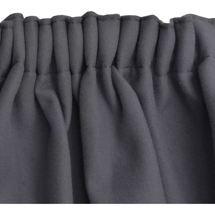 Beautissu Vorhang 2er Set Thermovorhang Gardine Anthrazit Amelie TK, 140x245cm, Vorhang isolierend Kälte- & Hitzeschutz Universalband Verdunkelnd – Bild 3