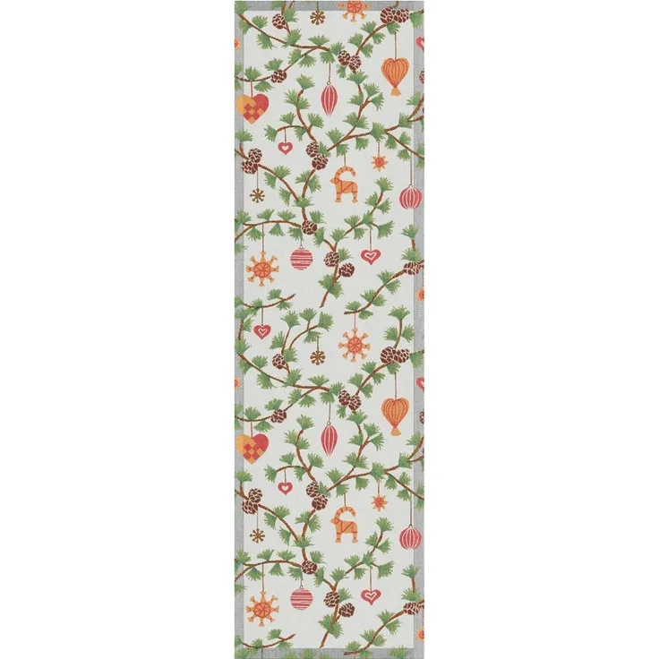 EKELUND MASTER WEAVERS 1692 Tischläufer Tischläufer Julefröjd 599 35x120 cm, Pixel gewebt (6-farbig)