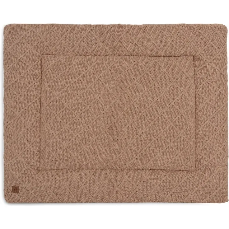 Jollein Krabbeldecke 75x95 cm Check Knit Biscuit Braun