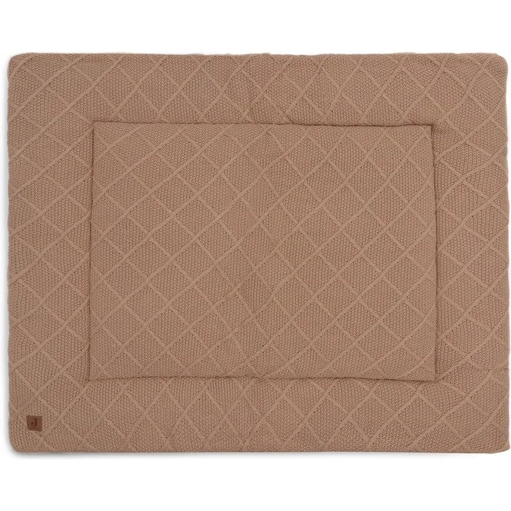 Jollein Krabbeldecke 75x95 cm Check Knit Biscuit Braun