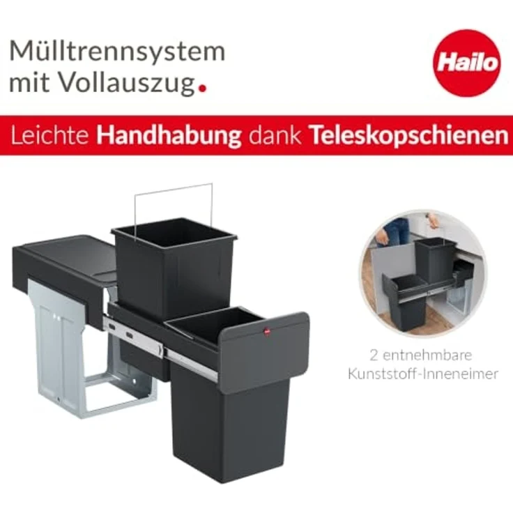 HAILO Einbaumülleimer EcoLine Design L – Bild 3