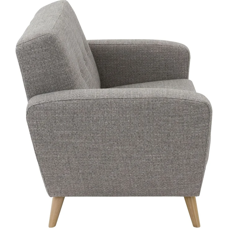 Sofa 2-Sitzer Kazdoia Flachgewebe grau – Bild 3