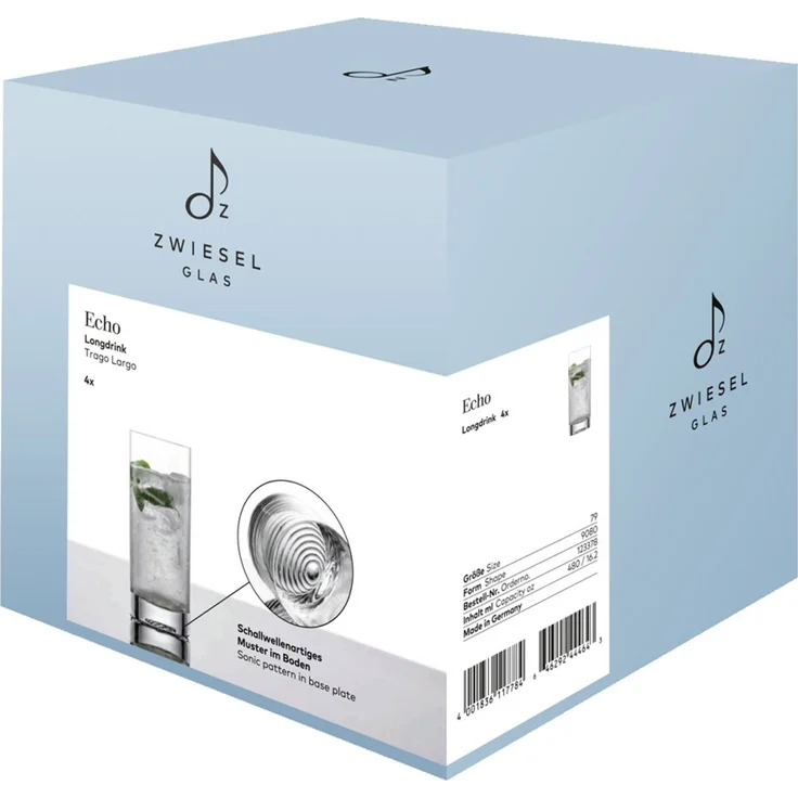 Zwiesel Glas ECHO Longdrinkglas 480 ml 4er Set – Bild 3