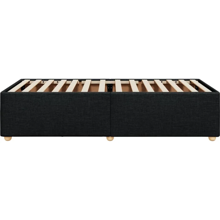 vidaXL Bettgestell ohne Matratze Schwarz 80x200 cm Stoff 3284689 – Bild 5
