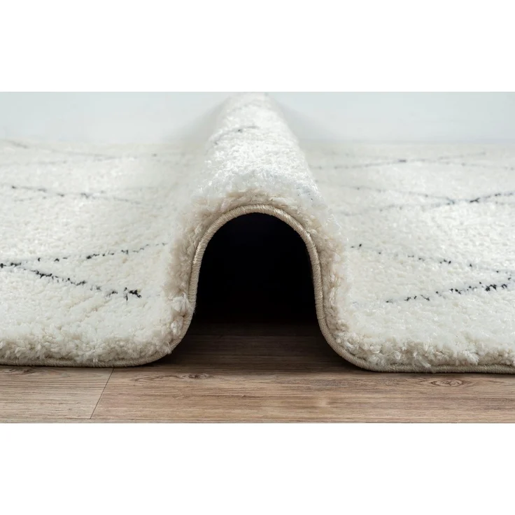 the carpet Teppich Bahar Shaggy, rund, Höhe: 30 mm, Shaggy eleganter Wohnzimmer Teppich Hochflor – Bild 2