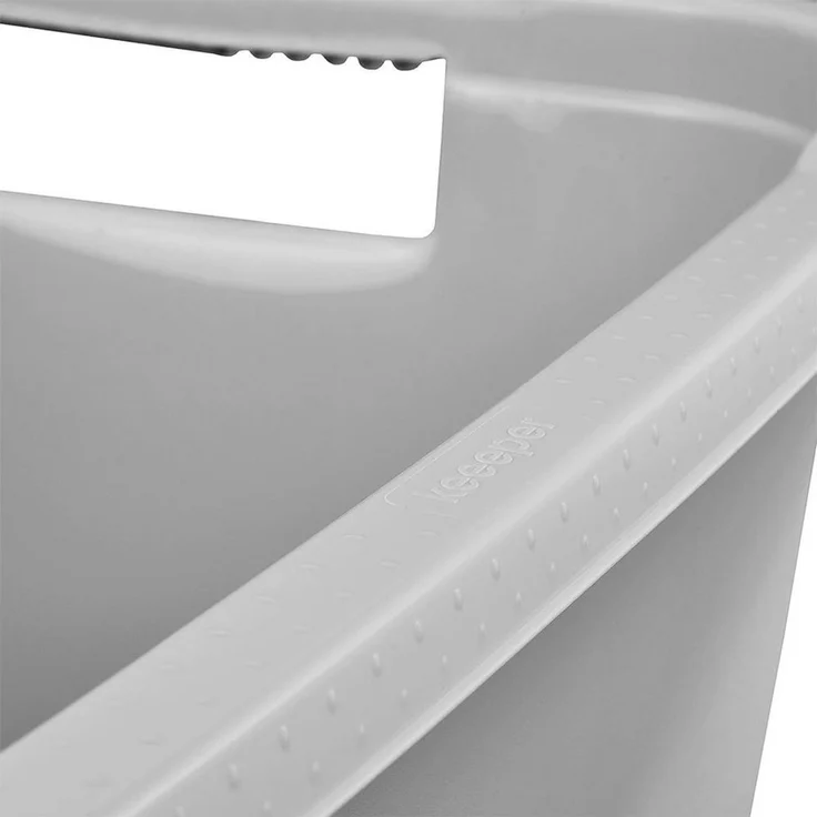 keeeper Wäschewanne, Stabiler Kunststoff, 52 l, Aenna, Nordic Grey, cca 65 x 44 x 28 cm – Bild 3