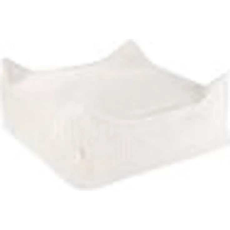 Sitzsack, quadratischer Bodenhocker \"Ottoman\", in marshmallow, aus Cordstoff, 60 x 60 x 20 cm, von wigiwama