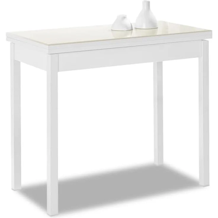 ASTIMESA Buchtyp Küchentisch, Beige, 80x40 cm bis 80x80 cm – Bild 1