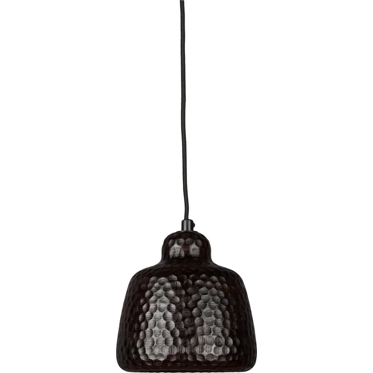 DutchBone Pendelleuchte Marnix aus Mangoholz in Walnussfarbton Braun 15x15x18 cm