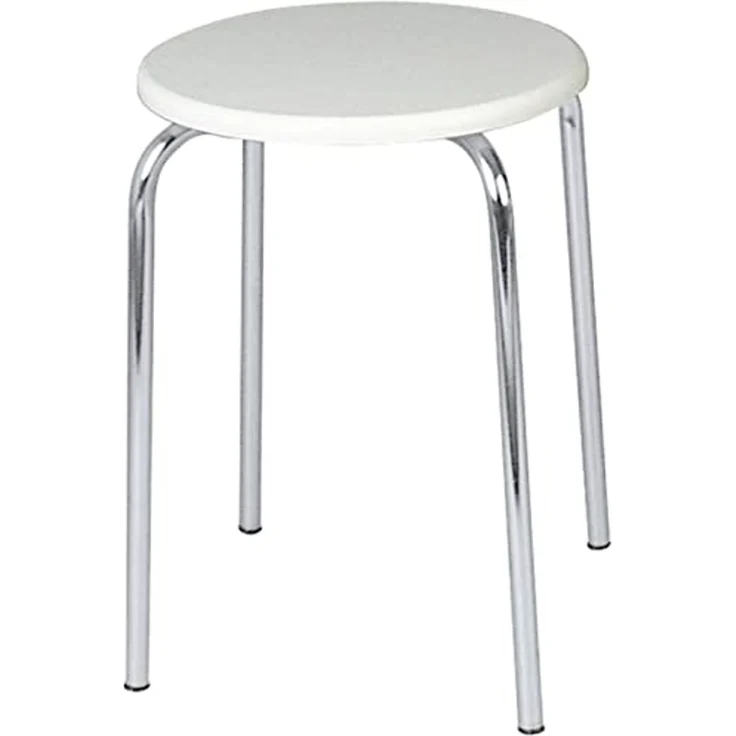 Wenko Badhocker Exclusiv weiß-chrom – Bild 1