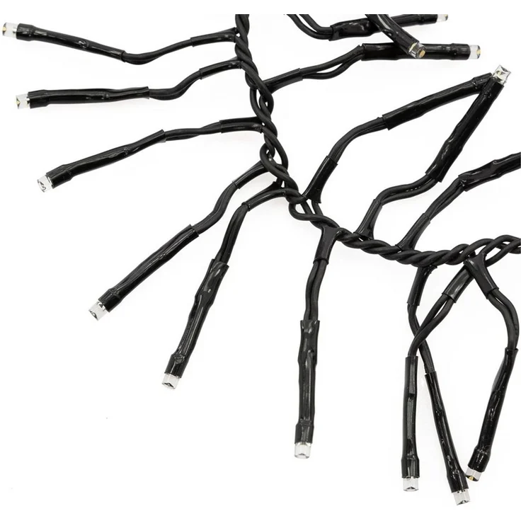 ECD Germany LED-Lichterkette Weihnachtsbeleuchtung Weihnachtslichterkette Christbaumbeleuchtung, Cluster Lichterkette 1152 LEDs 8,5m für Innen & Außen IP44 Warmweiß – Bild 2