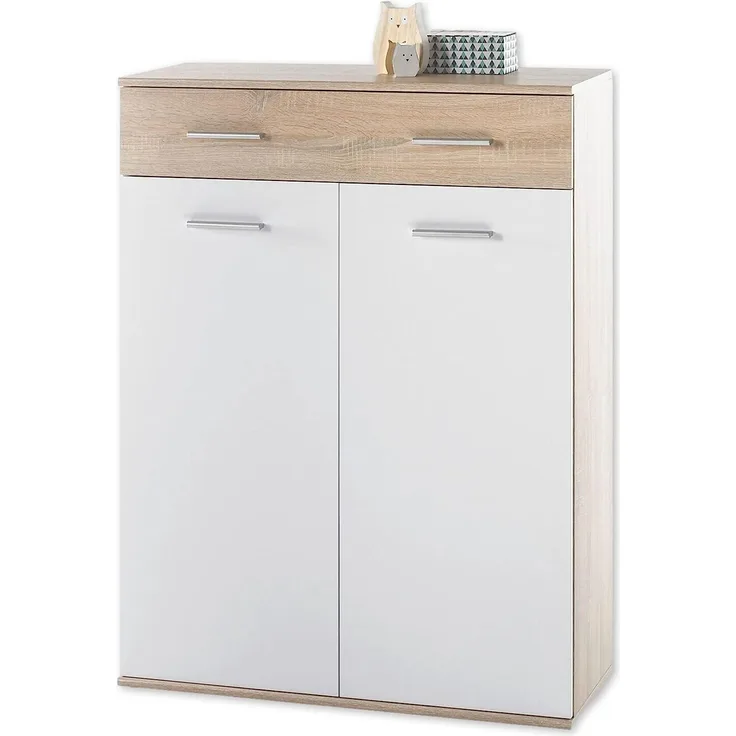 Stella Trading MANOLO Schuhschrank 2, Holzwerkstoff, B/H/T ca. 90/118 / 36 cm