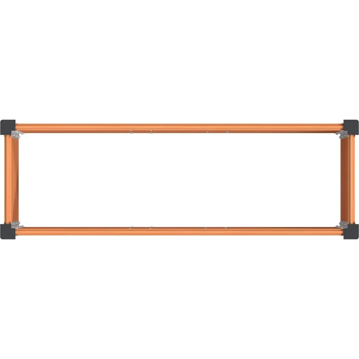 vidaXL Hochbeet Braun 100 x 30 x 36 cm WPC und Aluminium 42039026 – Bild 5