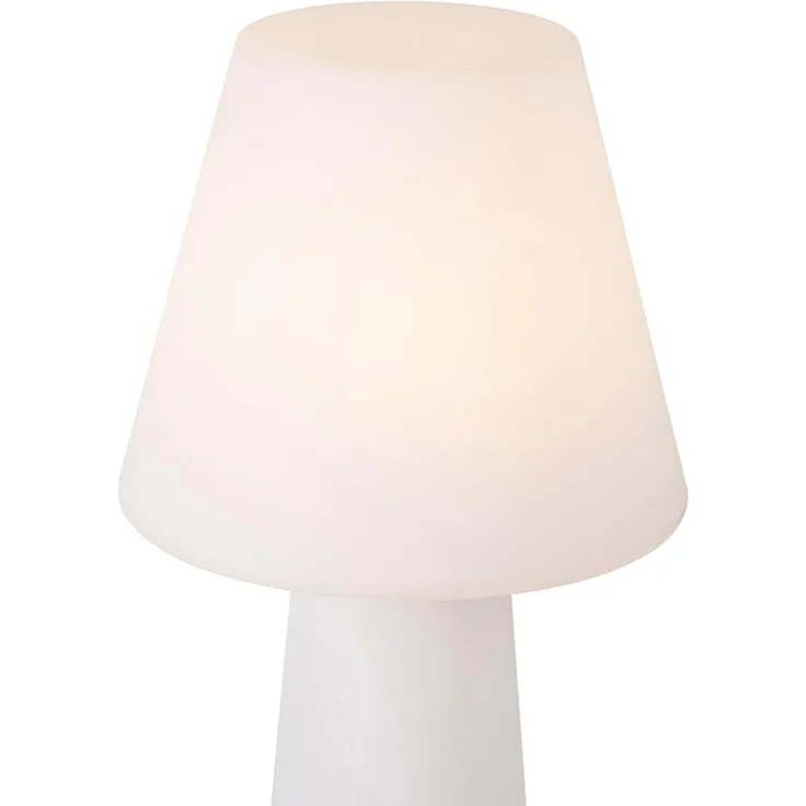 Qazqa Außen-Stehlampe Katrijn, ohne Leuchtmittel, E27, Weiß, Modern, Kunststoff, 2-flammig – Bild 3