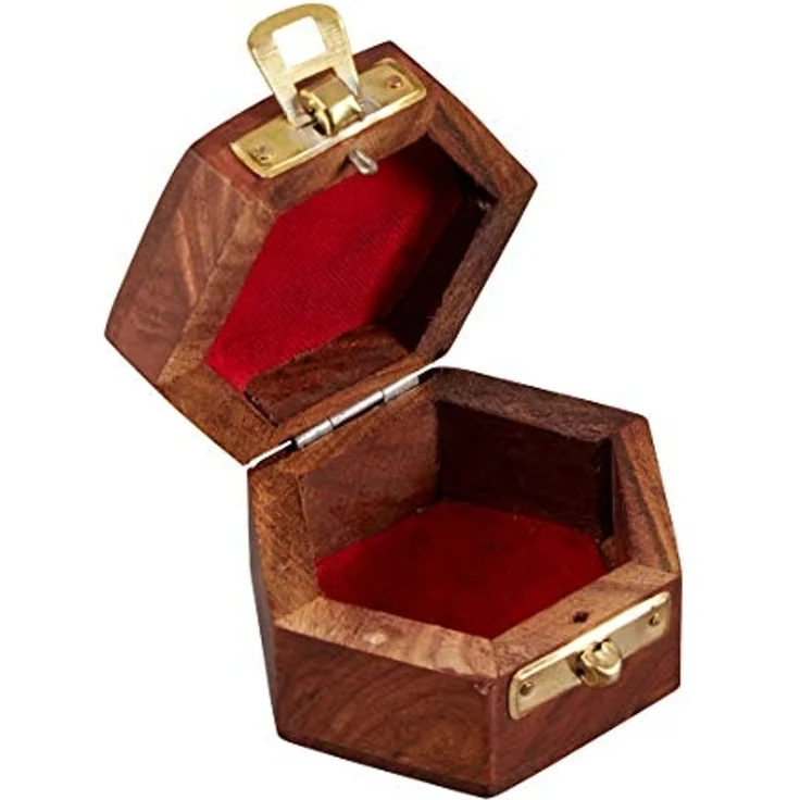 Marrakesch Orient & Mediterran Interior Schmuckkasten 2er Set Schmuckkästchen aus Holz Dajat Delya (2 St), Handarbeit – Bild 5