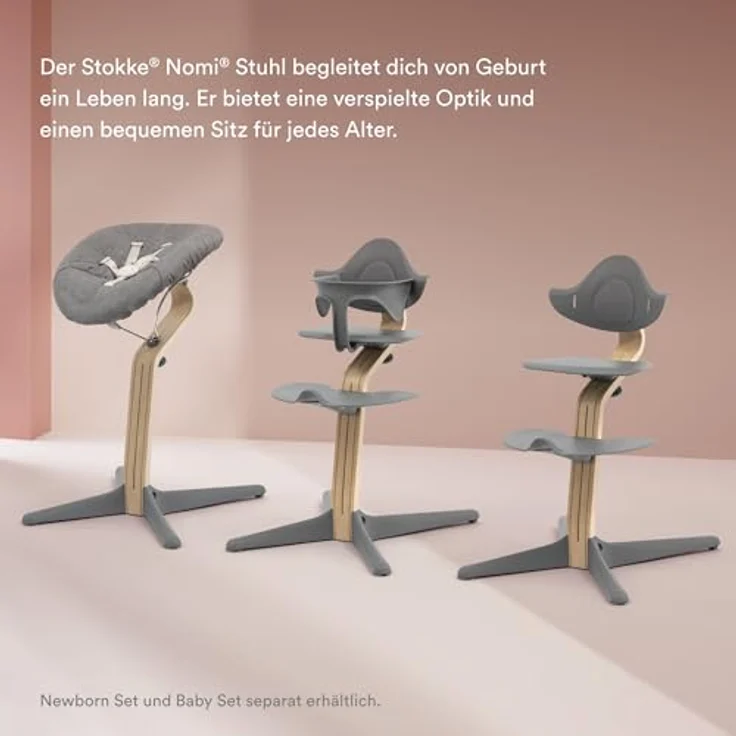 Stokke Nomi Hochstuhl Natural/Grey – Bild 6