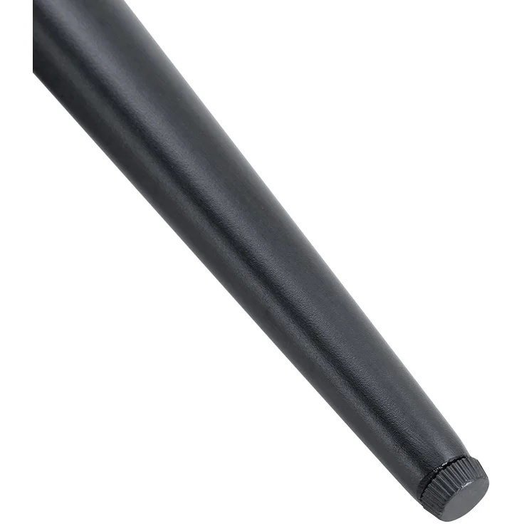 Esstisch-Set mit 2 PU-Stühlen, Glasintarsie, Ø 100x76 cm, Braun/Schwarz – Bild 9