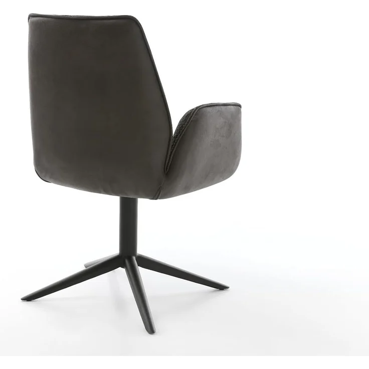 Drehstuhl Zoa-Flex Materialmix Schwarz Fußkreuz Schwarz 360° drehbar Wippfunktion Taschenfederkern – Bild 7