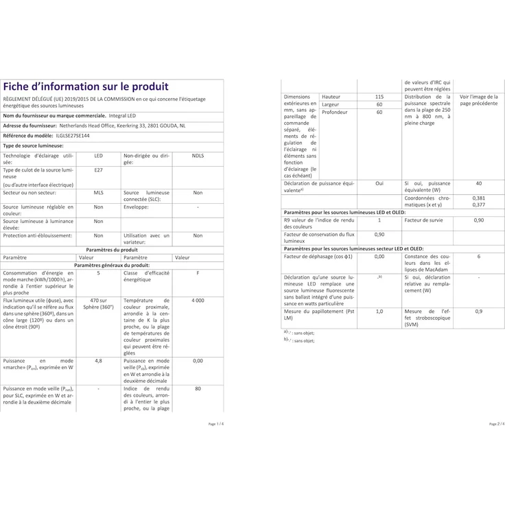 Integral LED GLS E27 Nicht dimmbare Milchglas Glühlampe mit Dämmerungssensor | LED Glühbirne e27 | Cool White 4000K, 470lm, 4.8W (entspricht 40W) Energieeffizient für Veranda, Garage, Garten – Bild 8