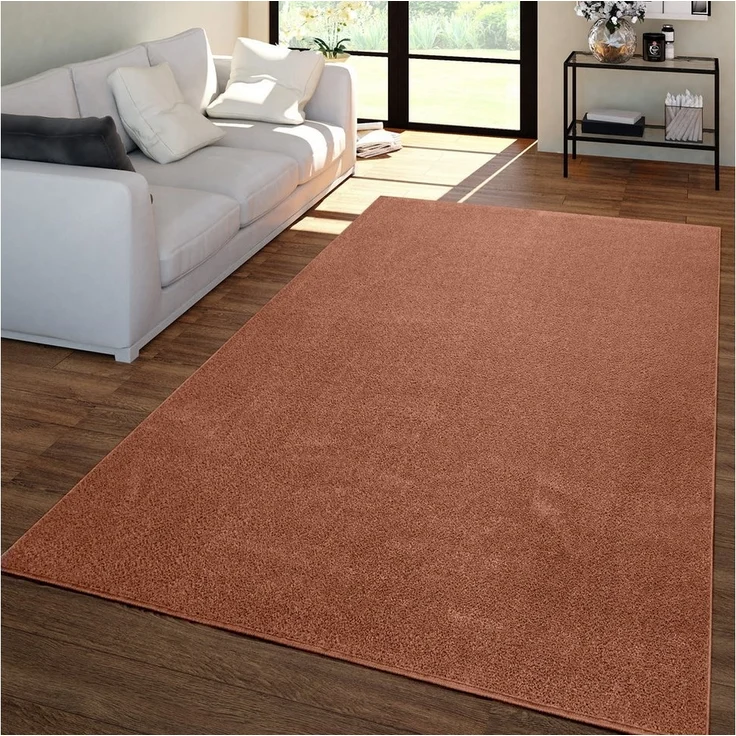 TT Home Teppich, Rechteckig, Höhe: 12 mm, Wohnzimmer Teppich Kurflor Unifarbendes Design Modern Und Zeitlos – Bild 5