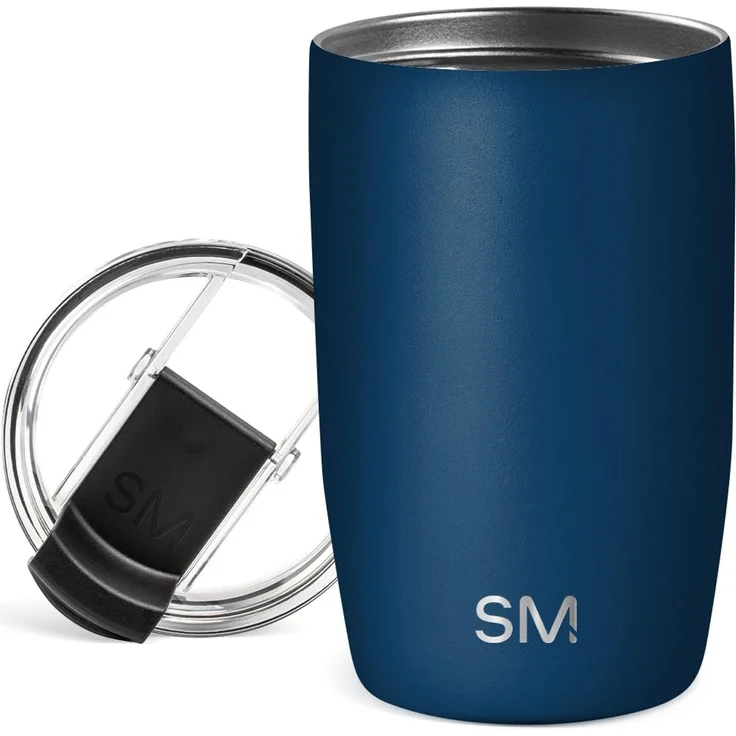 Simple Modern Thermobecher Kaffeebecher to go mit Klappdeckel | Isolierter Edelstahl-Kaffeebecher | Geschenke für Frauen und Männer | Voyager | 350ml | Slumberland
