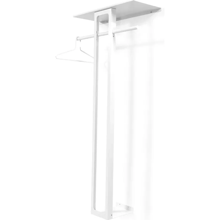 Spinder Design LUNO LARGE 70 Garderobe, Stahl, Modern, Weiß 70x30x160 cm