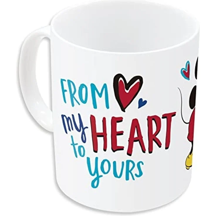Disney Mickey Mouse Tasse Minnie & Mickey Mouse Love Tasse, 325 ml, Keramik – Bild 5