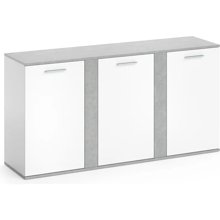 Kommode Novelli Beton 40 x 80 cm mit Türen Vicco