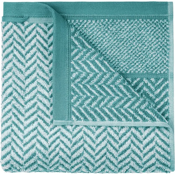 herzbach home Duschtücher Italiana 70x140 cm, (2-St), 500g/m², Premium-Qualität, 100% Baumwolle, gemustert – Bild 3